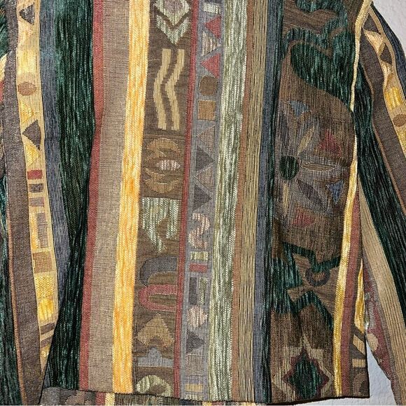 Vintage 80s 90s Sedona clothing company tapestry multi-prints button up jacket - Picture 5 of 11
